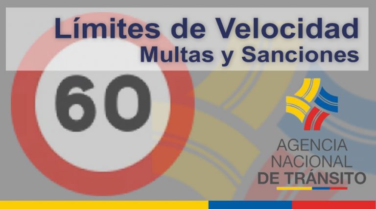 Límites de Velocidad Multas Rango Moderado Portal de Tránsito Ecuador