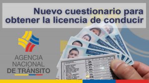 nuevo cuestionario 2023 para obtener la licencia de conducir en ecuador